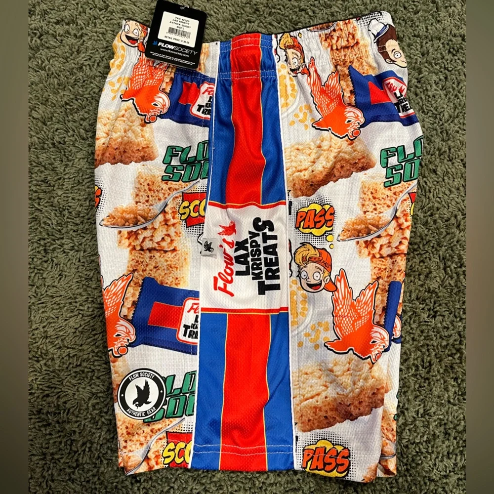 ‼️NEW-Boys Flow Society Lacrosse Shorts-YL - Picture 1 of 10